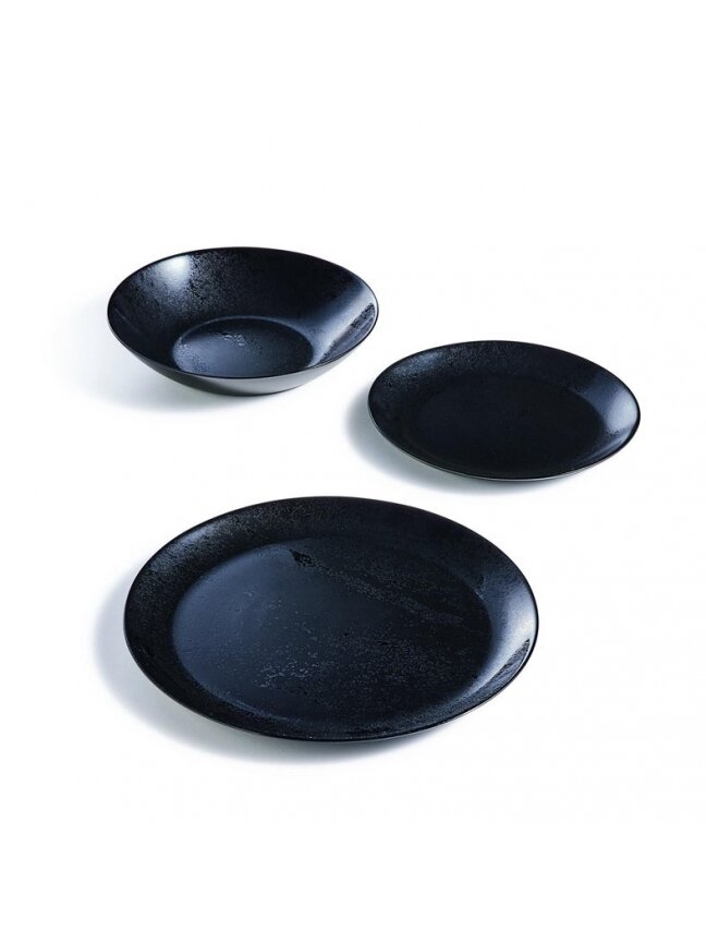 LĖKŠTĖ SRIUBOS LUMINARC DIANA BLACK 20CM 2 LĖKŠTĖ SRIUBOS LUMINARC DIANA BLACK 20CM 2
