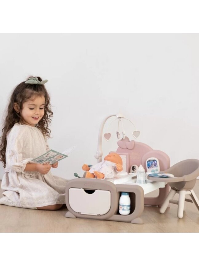 Lėlės Kūdikio Priežiūros Rinkinys SMOBY Baby Nurse su 19 priedų 1