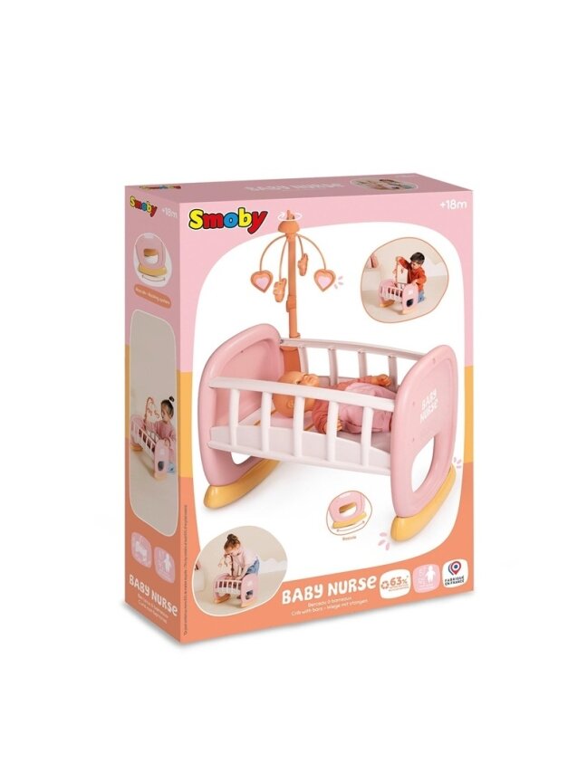Lėlių lovytė Smoby Baby Nurse Lėlių lovytė Smoby Baby Nurse