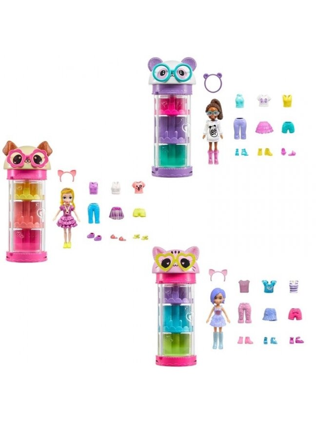 Lėlių rinkinys Polly Pocket HWP04, 22.5 cm 1 Lėlių rinkinys Polly Pocket HWP04, 22.5 cm 1