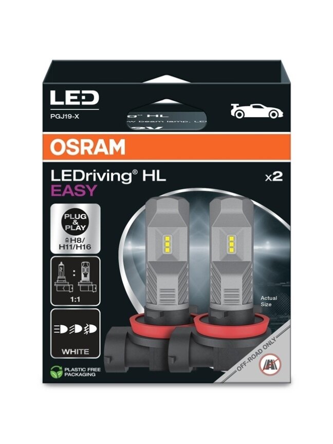 LEMP AUTO LED H8/H11/H16 12V8W6500K 2VNT 1 LEMP AUTO LED H8/H11/H16 12V8W6500K 2VNT 1