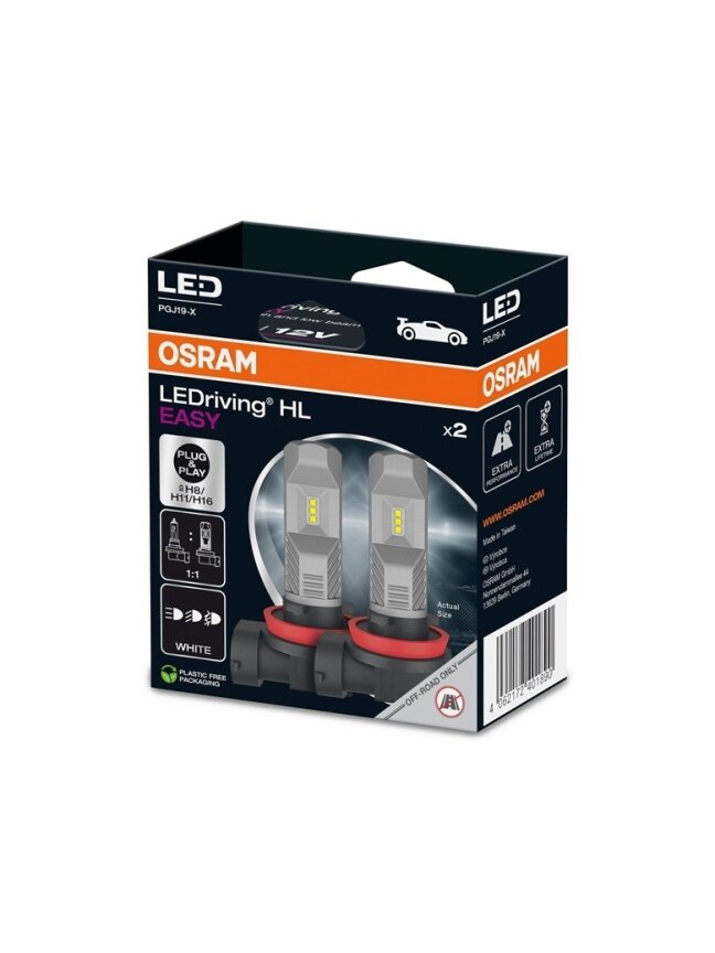 LEMP AUTO LED H8/H11/H16 12V8W6500K 2VNT 2