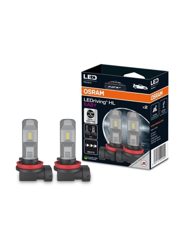 LEMP AUTO LED H8/H11/H16 12V8W6500K 2VNT