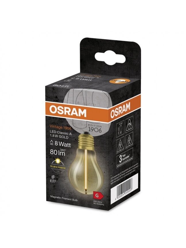 LEMPUTĖ LED A60 E27 1.8W 827 80LM AMB MAG 1 LEMPUTĖ LED A60 E27 1.8W 827 80LM AMB MAG 1