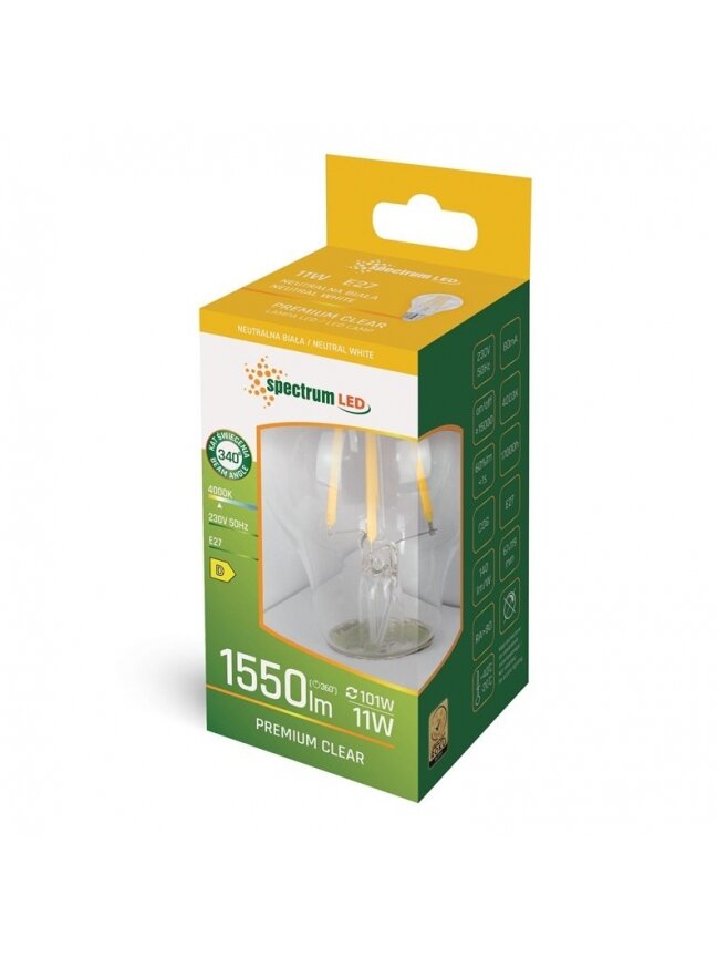 LEMPUTĖ LED E27 A60 11W 4000K 1550LM FL 2 LEMPUTĖ LED E27 A60 11W 4000K 1550LM FL 2