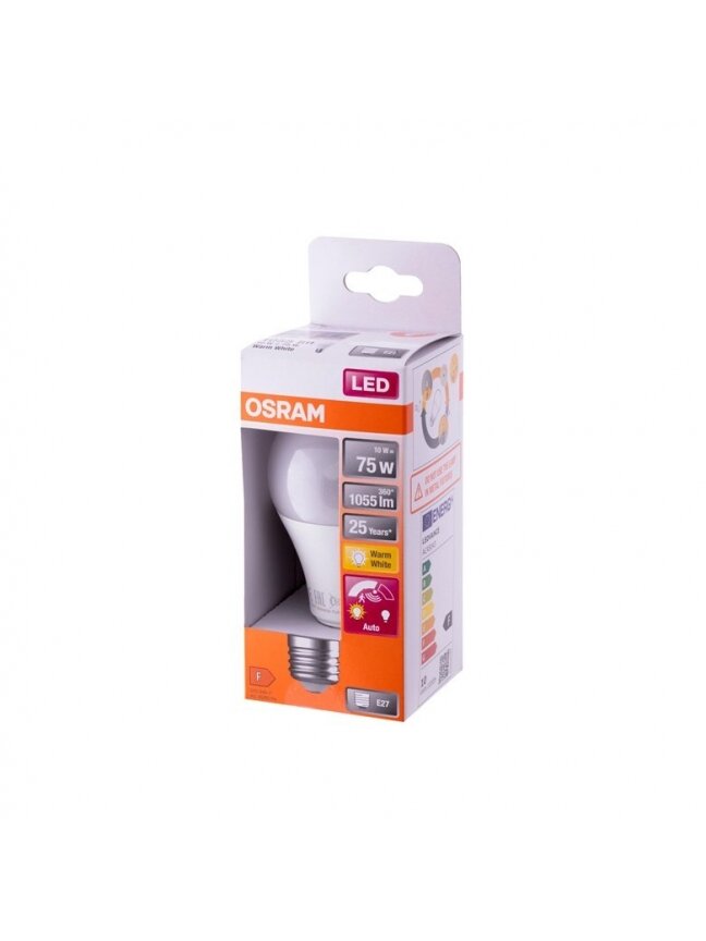 Lemputė Osram LED, A75, šiltai balta, E27, 10 W, 1055 lm 1 Lemputė Osram LED, A75, šiltai balta, E27, 10 W, 1055 lm 1