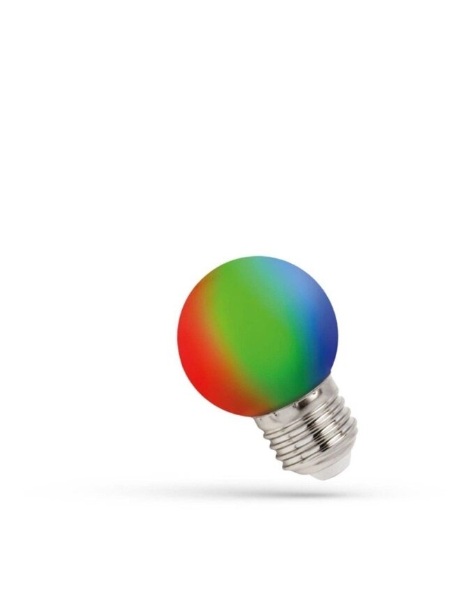 Lemputė Spectrum LED, P45, rgb, E27, 1 W, 10 lm 2 Lemputė Spectrum LED, P45, rgb, E27, 1 W, 10 lm 2