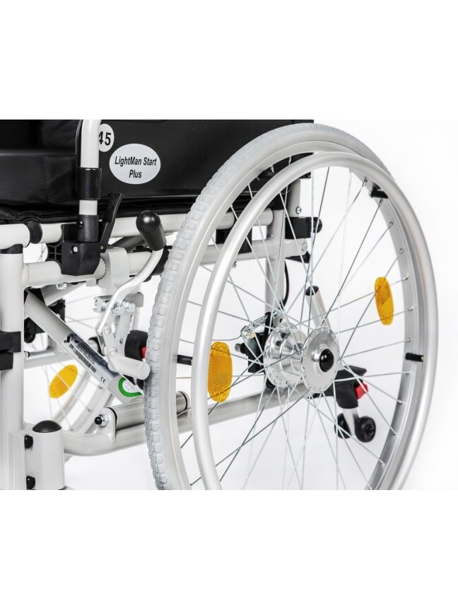 Lengvo Lydinio Neįgaliojo Vežimėlis Lightman Start Plus, Dydis 45 cm 3 Lengvo Lydinio Neįgaliojo Vežimėlis Lightman Start Plus, Dydis 45 cm 3