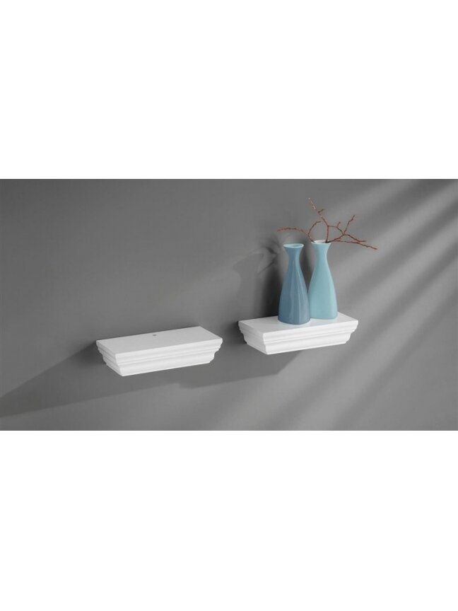 Lentynos Dolle Profile, 20 x 10 x 4.5 cm, 2 vnt., balta 2 Lentynos Dolle Profile, 20 x 10 x 4.5 cm, 2 vnt., balta 2