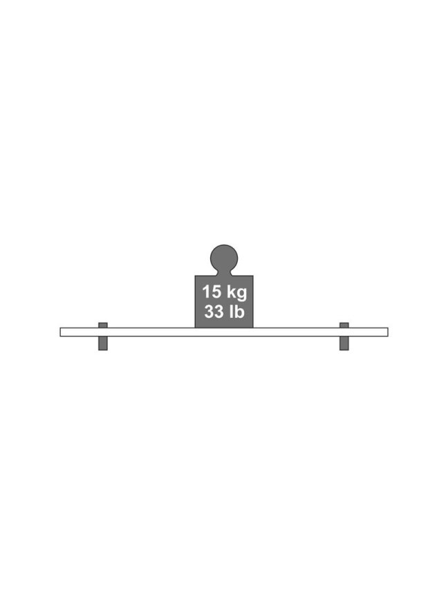 Lentynos laikiklis Dolle Cuadro, 200x50 mm, sidabro, 2 vnt. 2 Lentynos laikiklis Dolle Cuadro, 200x50 mm, sidabro, 2 vnt. 2