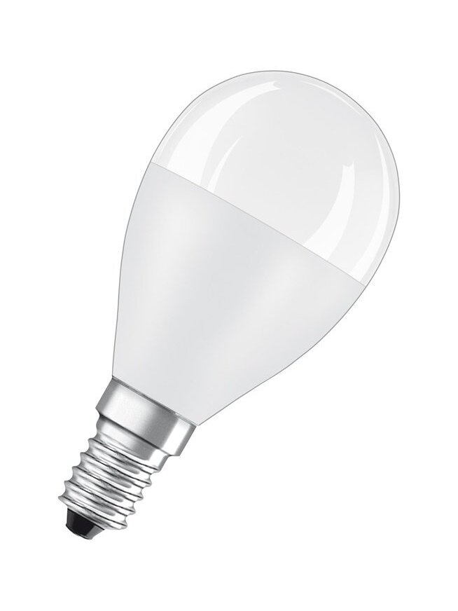 LED lemputė Osram P45, 7.5W, E14, 2700K, 806lm, matinė LED lemputė Osram P45, 7.5W, E14, 2700K, 806lm, matinė