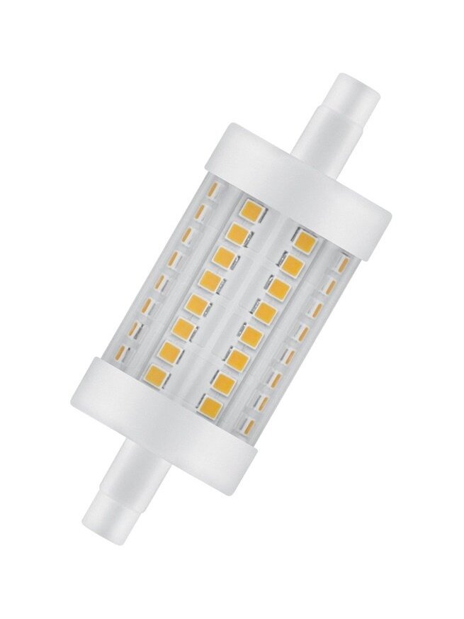 LED lemputė Osram, R7S, 78mm, 7W, 2700K, 806lm, skaidri