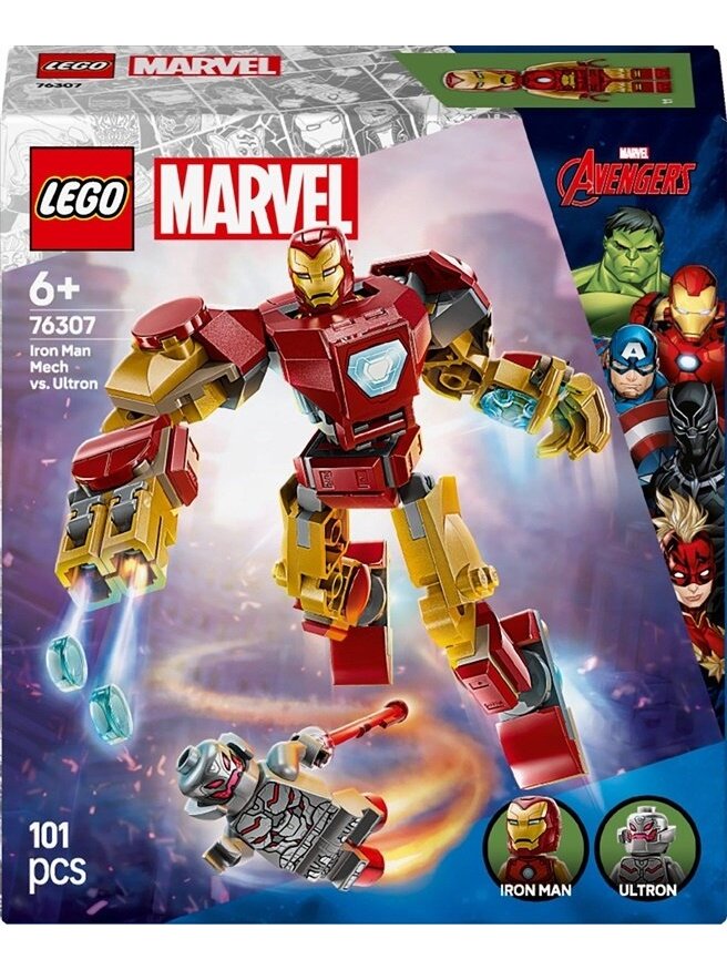 LEGO® Marvel Iron Man Mech vs. Ultron, 101 vnt.