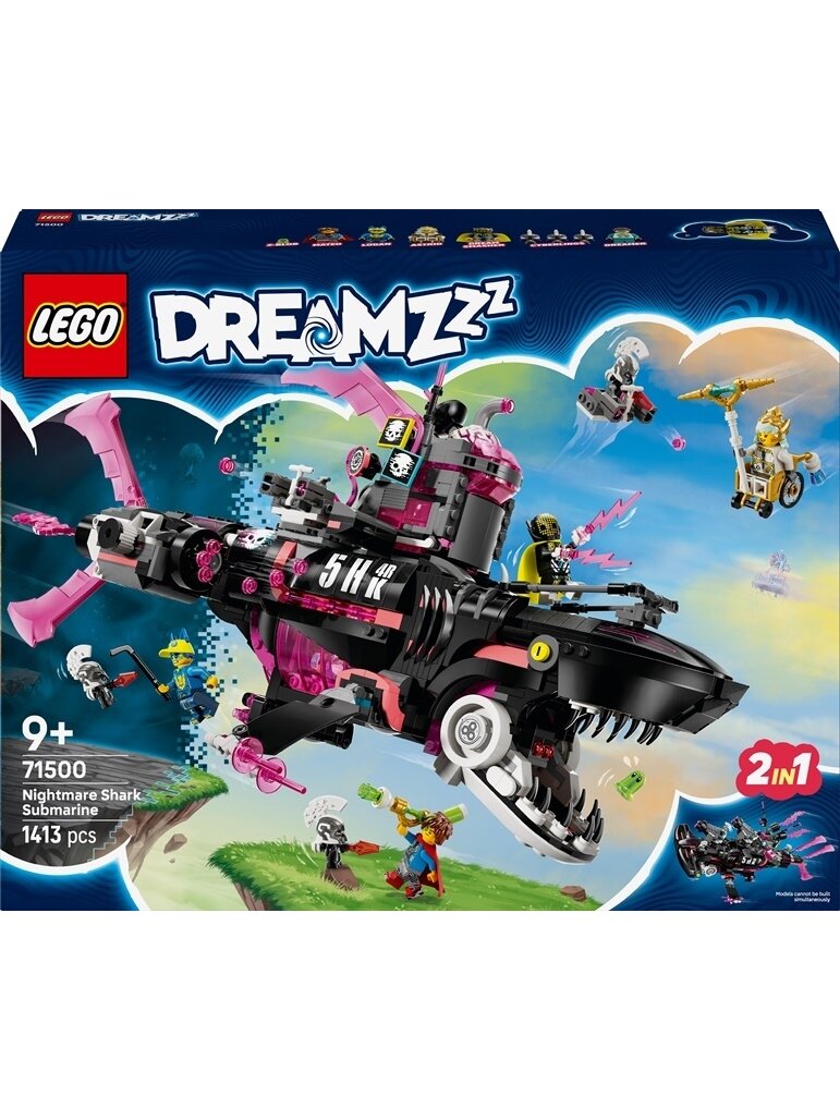 LEGO® DREAMZzz Nightmare Shark Submarine 71500, 1413 pcs LEGO® DREAMZzz Nightmare Shark Submarine 71500, 1413 pcs