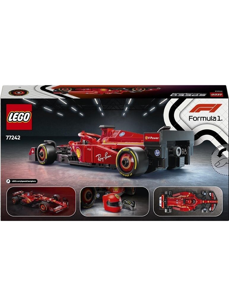 LEGO® Ferrari SF-24 F1® Race Car 77242, 275 vnt. 1 LEGO® Ferrari SF-24 F1® Race Car 77242, 275 vnt. 1
