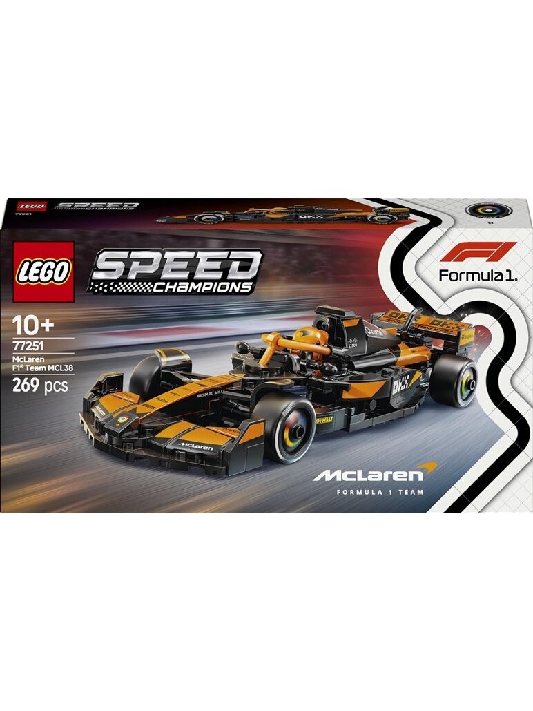 LEGO® McLaren F1® Team MCL38 Race Car 77251, 269 vnt. LEGO® McLaren F1® Team MCL38 Race Car 77251, 269 vnt.