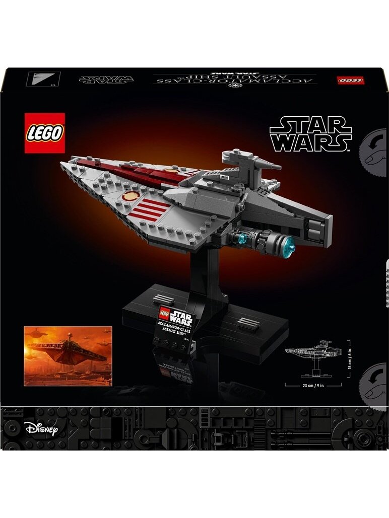 LEGO® Star Wars Acclamator-Class Assault Ship™, 450 vnt. 1 LEGO® Star Wars Acclamator-Class Assault Ship™, 450 vnt. 1
