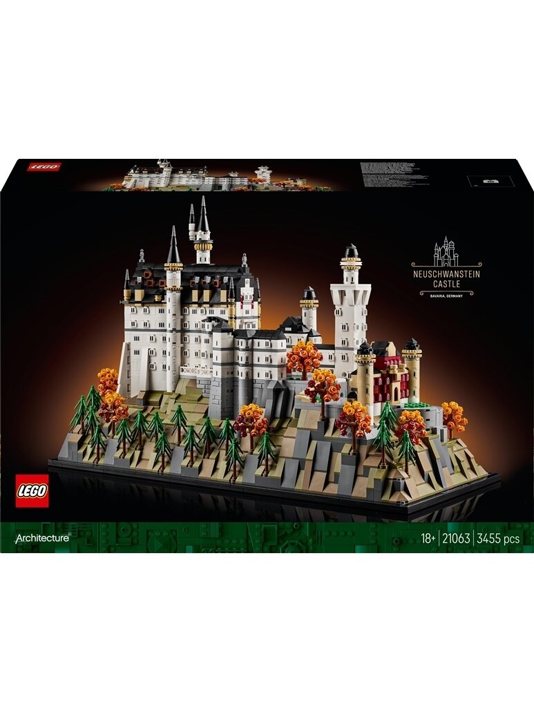 LEGO® Architecture Neuschwanstein Castle 21063, 3455 pcs LEGO® Architecture Neuschwanstein Castle 21063, 3455 pcs