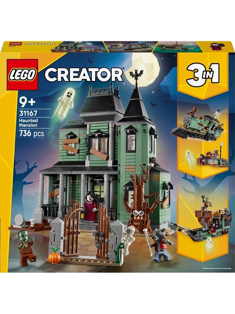 LEGO® Creator 3in1 Haunted Mansion 31167, 736 pcs LEGO® Creator 3in1 Haunted Mansion 31167, 736 pcs