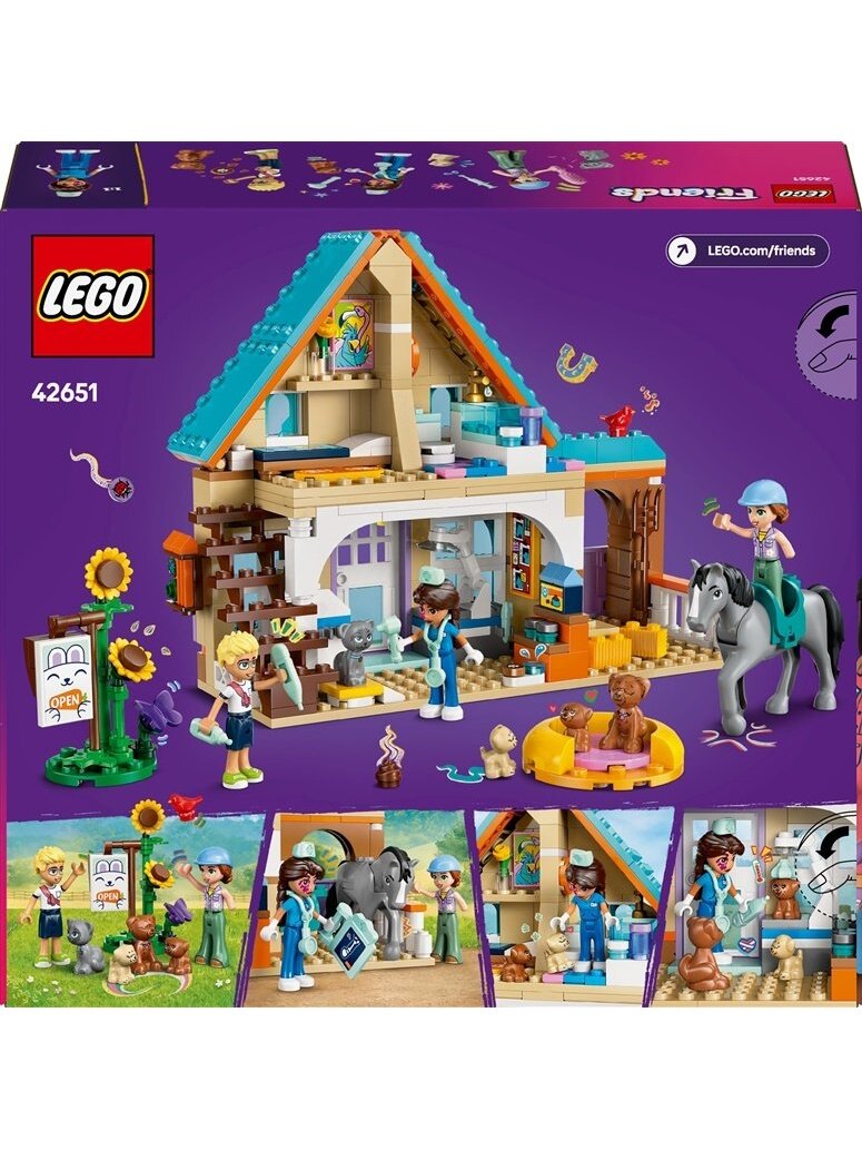 LEGO® Friends Horse and Pet Vet Clinic 42651, 428 vnt. 1 LEGO® Friends Horse and Pet Vet Clinic 42651, 428 vnt. 1