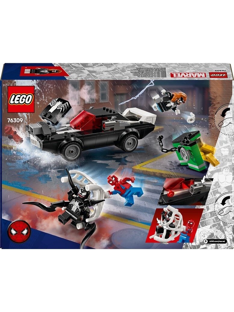 LEGO® Marvel Spider-Man vs. Venom Muscle Car, 254 vnt. 1 LEGO® Marvel Spider-Man vs. Venom Muscle Car, 254 vnt. 1