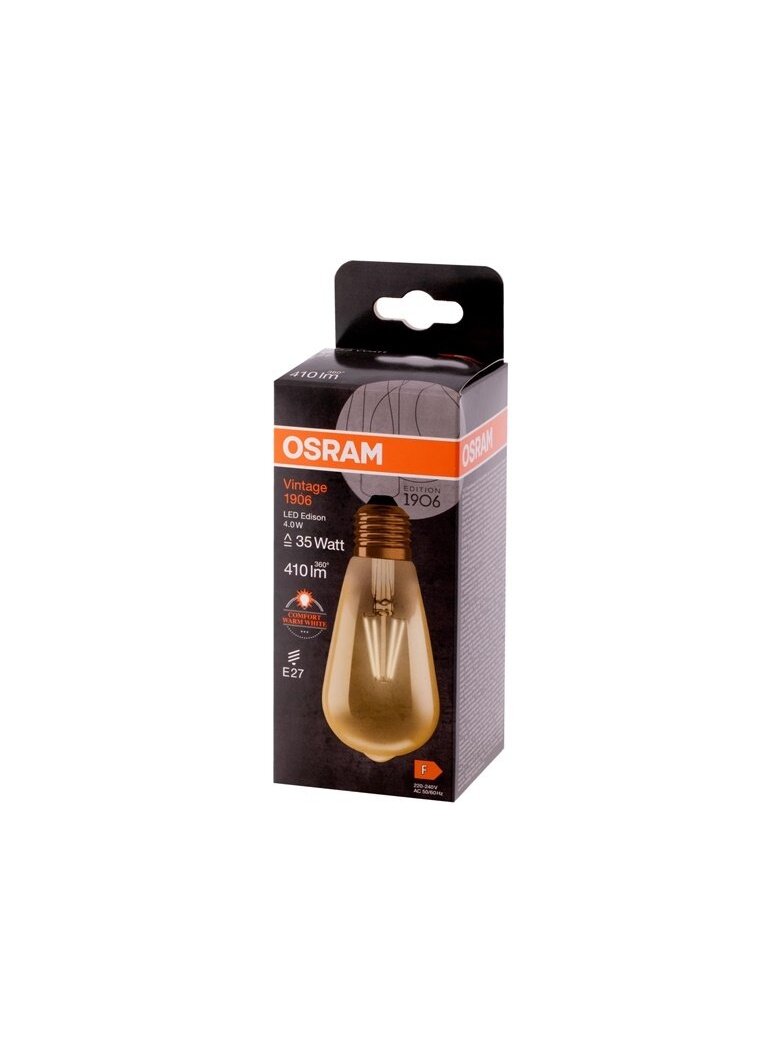 LED lemputė Osram LED, E27, šiltai balta, E27, 4 W, 410 lm 1 LED lemputė Osram LED, E27, šiltai balta, E27, 4 W, 410 lm 1