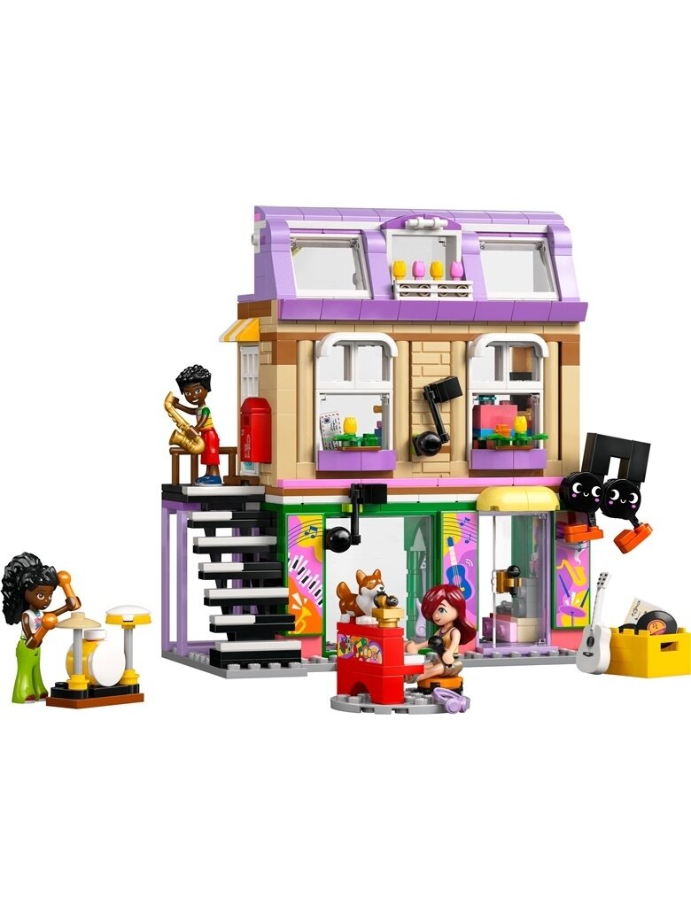 LEGO® Friends Muzikos prekių parduotuvė ir butas, 483 vnt. 2 LEGO® Friends Muzikos prekių parduotuvė ir butas, 483 vnt. 2