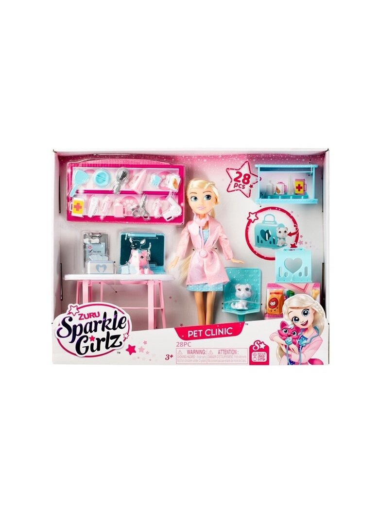 Lėlė Sparkle Girlz Pet Clinic 100184, 10.5 cm