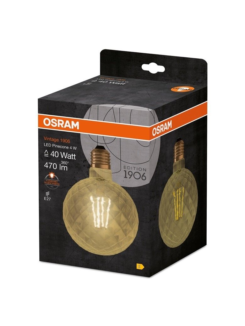 Lemputė Osram LED, E27, balta, E27, 4.5 W, 470 lm 1 Lemputė Osram LED, E27, balta, E27, 4.5 W, 470 lm 1