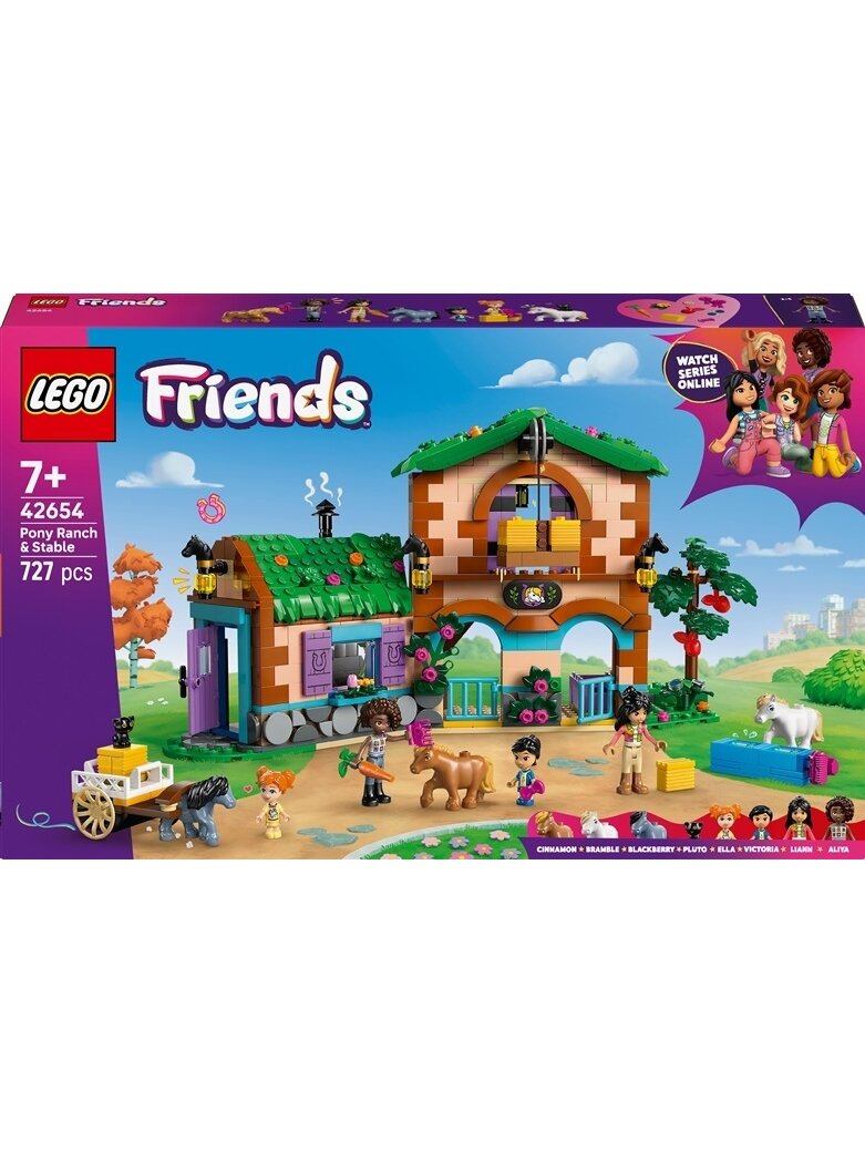 LEGO® Friends Ponių ūkis ir arklidė 42654, 727 vnt.