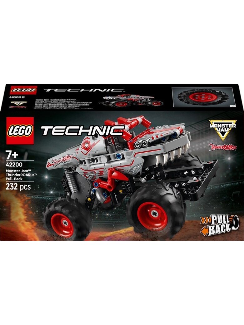 LEGO® Technic Monster Jam™ ThunderROARus™ Pull-Back, 232 vnt LEGO® Technic Monster Jam™ ThunderROARus™ Pull-Back, 232 vnt