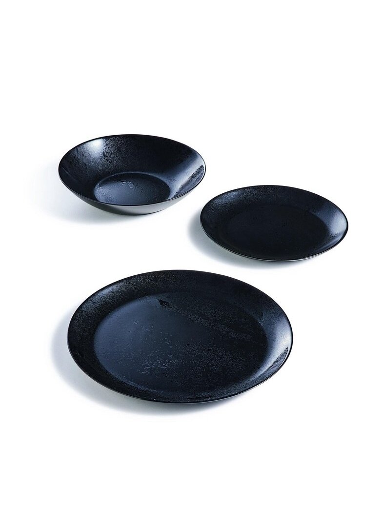 LĖKŠTĖ SRIUBOS LUMINARC DIANA BLACK 20CM 2 LĖKŠTĖ SRIUBOS LUMINARC DIANA BLACK 20CM 2