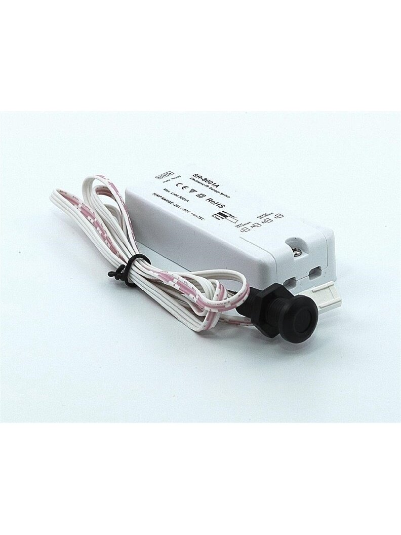 LED juostų jutiklinis jungiklis 12-36V 8A SR-8001A-DC 1 LED juostų jutiklinis jungiklis 12-36V 8A SR-8001A-DC 1