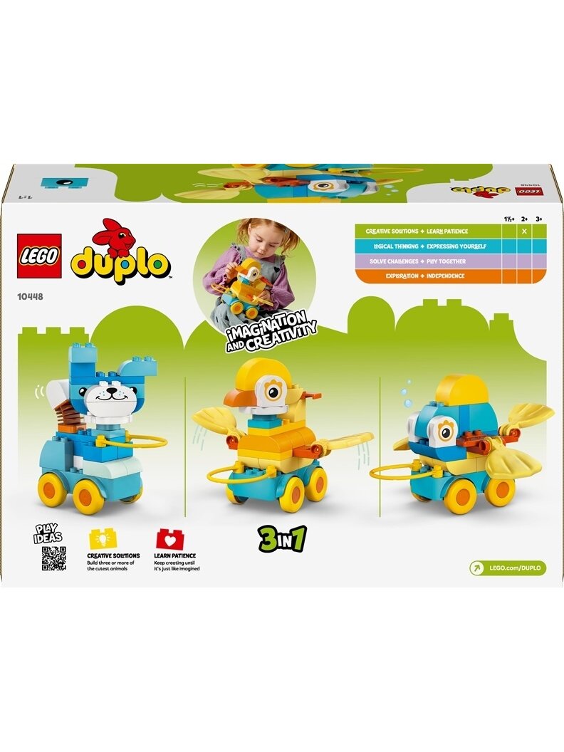 LEGO® DUPLO® Gyvūnai ant ratukų „trys viename“ 1 LEGO® DUPLO® Gyvūnai ant ratukų „trys viename“ 1