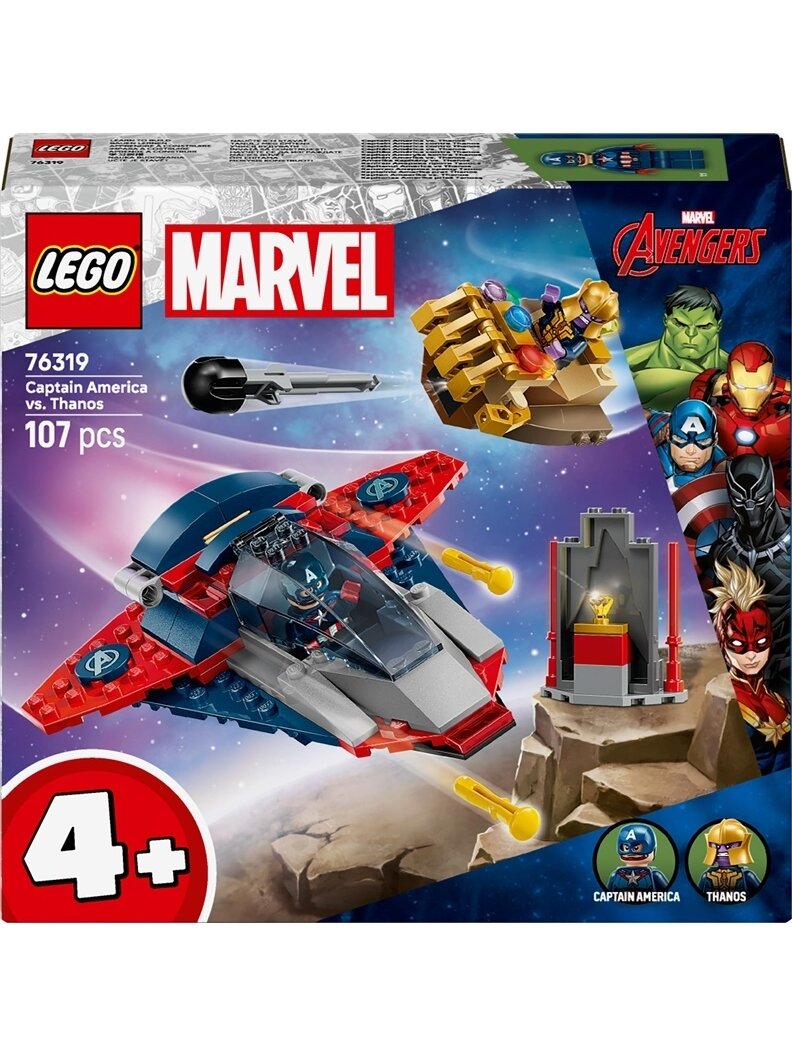 LEGO® Marvel Captain America vs. Thanos 76319, 107 pcs LEGO® Marvel Captain America vs. Thanos 76319, 107 pcs