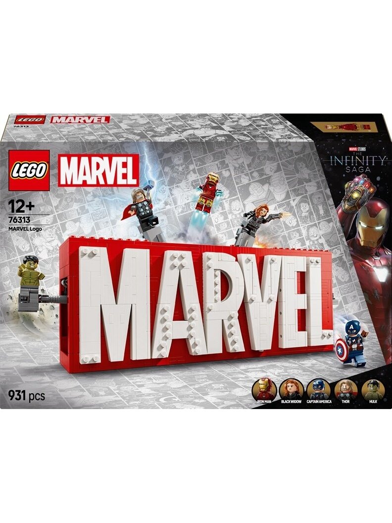 LEGO® Marvel MARVEL Logo & Minifigures, 931 vnt.
