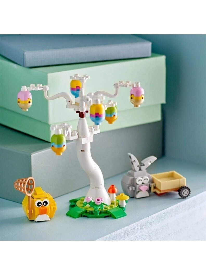 LEGO® Velykų kiškio ir viščiuko margučių medžioklė 40808 2