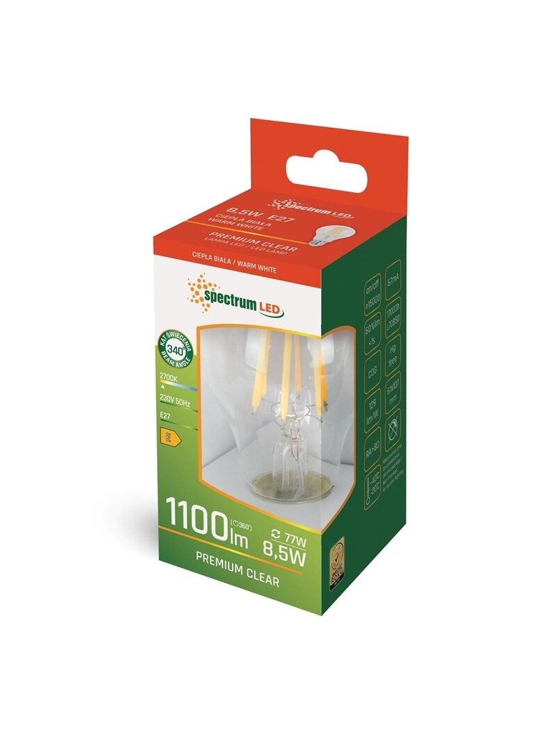LEMPUTĖ LED E27 A60 8.5W 2700K 1100LM FL 1 LEMPUTĖ LED E27 A60 8.5W 2700K 1100LM FL 1