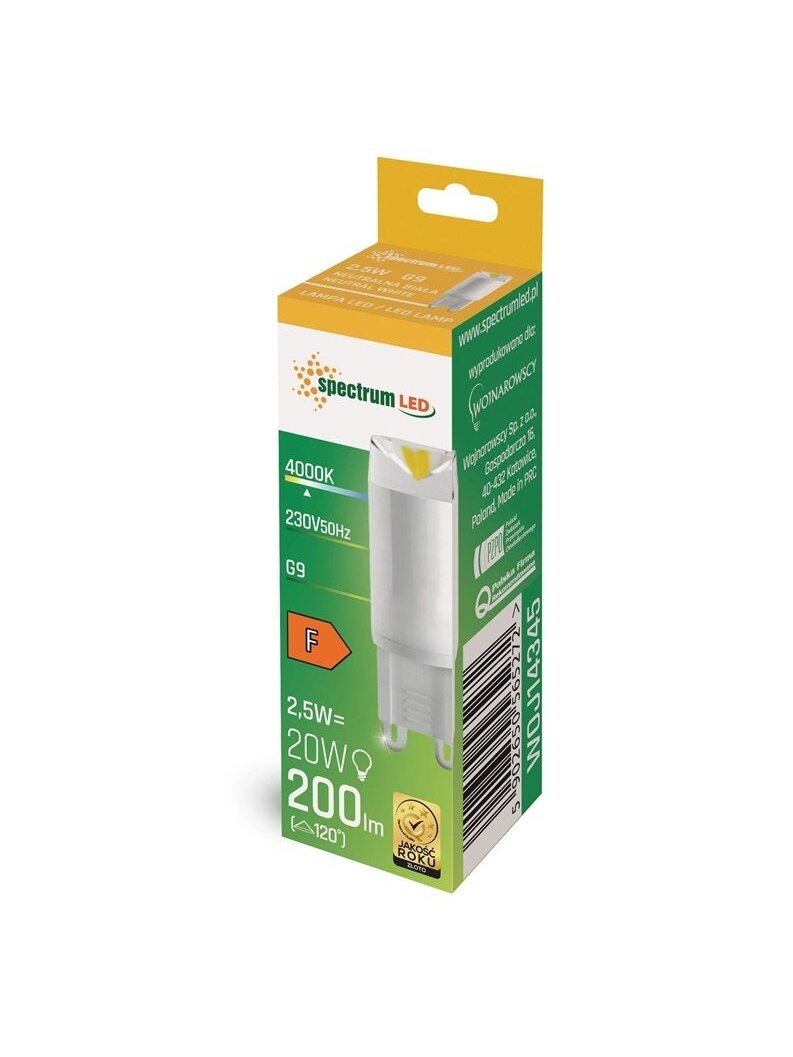 LEMPUTĖ LED G9 2.5W 840 200LM 100 1