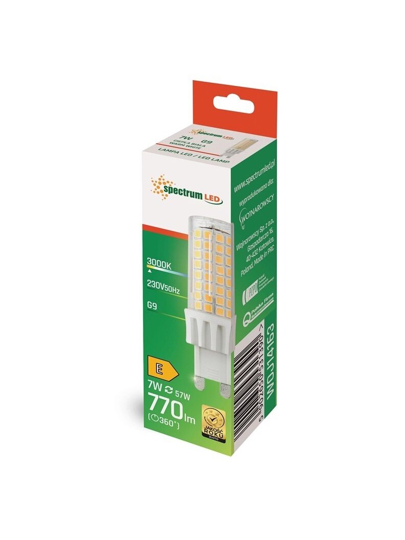 LEMPUTĖ LED G9 7W 830 770LM 1