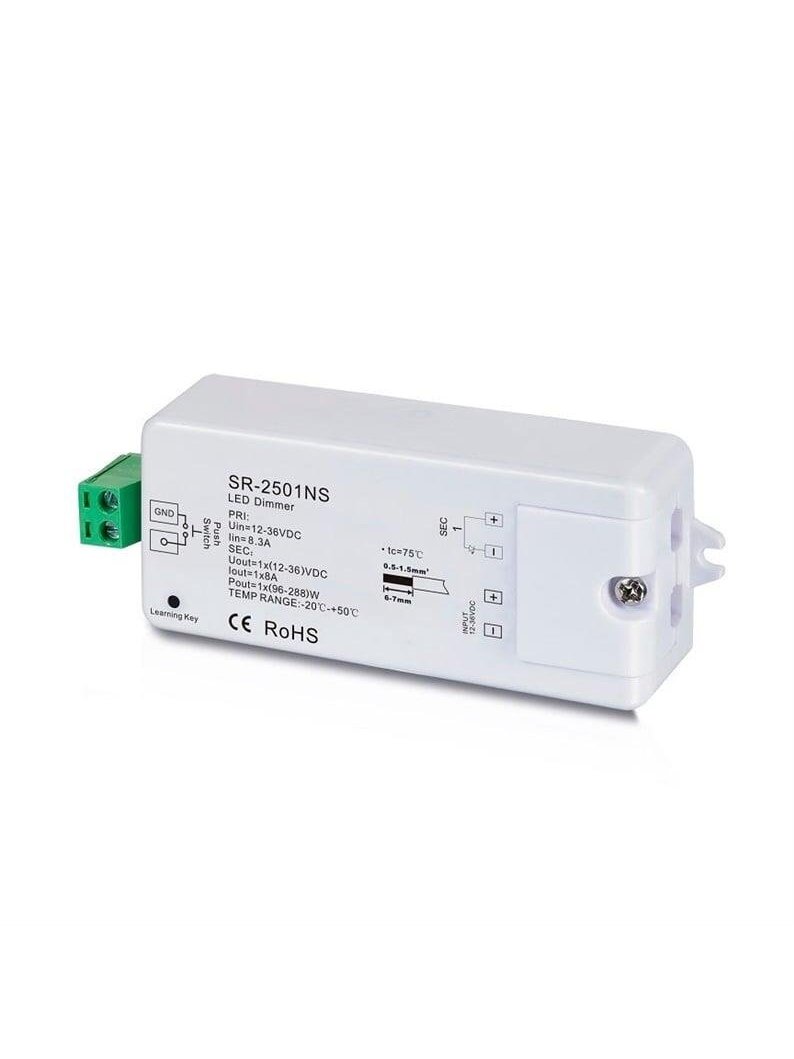 LED juostų valdymo sistemos imtuvas 12-36V 1X8A SR-2501NS 1 LED juostų valdymo sistemos imtuvas 12-36V 1X8A SR-2501NS 1