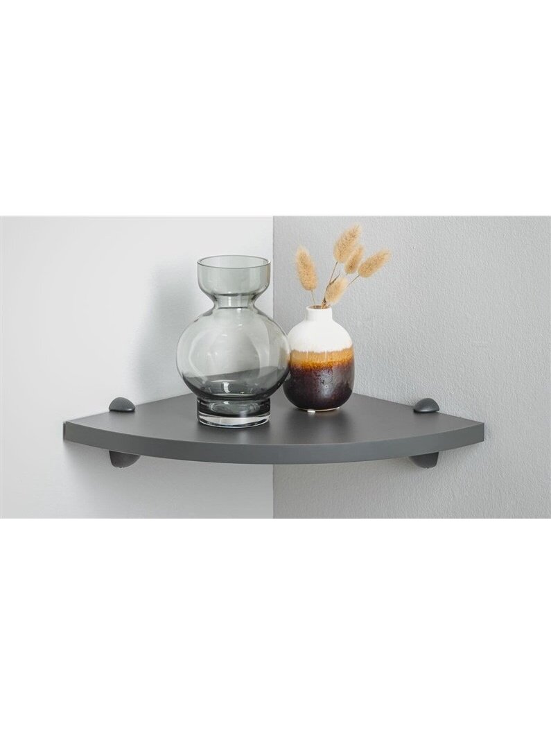 Lentyna DOLLE LITE CORNER, antracito, 30×30×1,9 cm 1