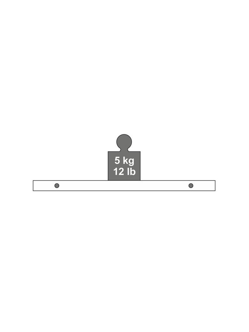 Lentynos Dolle Profile, 20 x 10 x 4.5 cm, 2 vnt., balta 1 Lentynos Dolle Profile, 20 x 10 x 4.5 cm, 2 vnt., balta 1