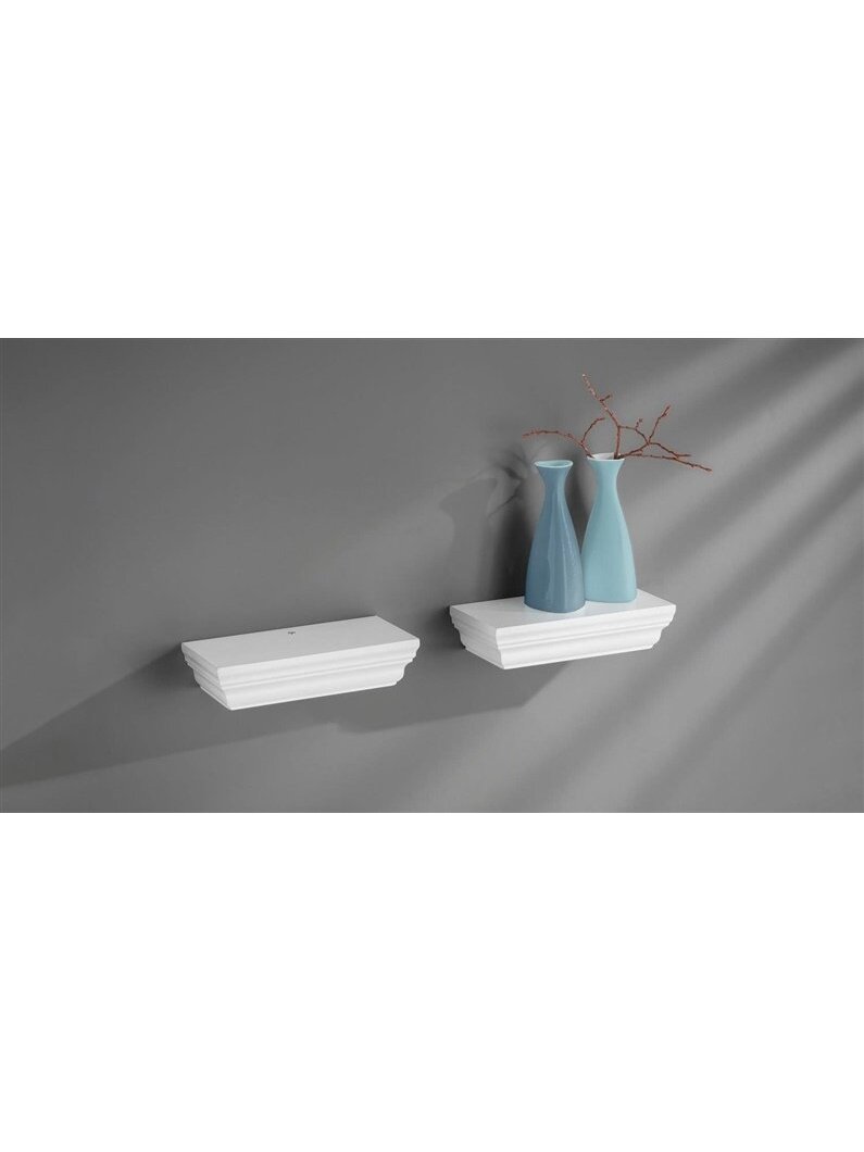 Lentynos Dolle Profile, 20 x 10 x 4.5 cm, 2 vnt., balta 2 Lentynos Dolle Profile, 20 x 10 x 4.5 cm, 2 vnt., balta 2