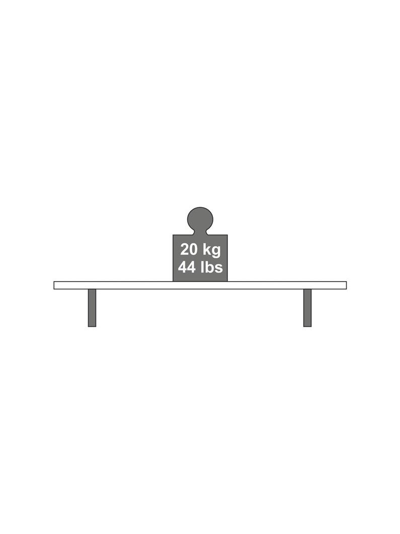 Lentynos laikiklis Dolle Cast, 170x60 mm, pilka 1