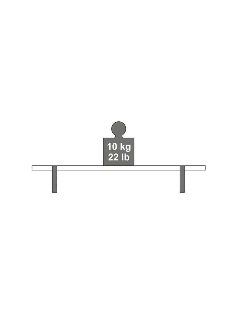 Lentynos laikiklis Dolle Lip, 200x130 mm, juoda 2