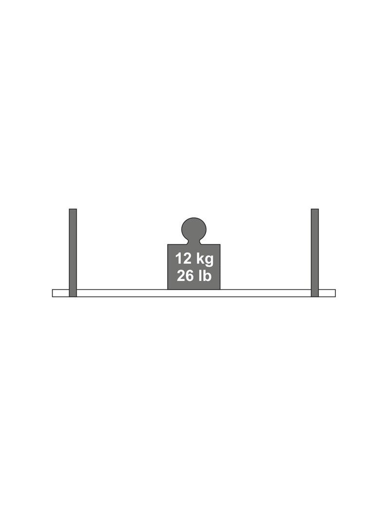 Lentynos laikiklis Dolle Loop, 240x250 mm, ruda, 2 vnt. 1