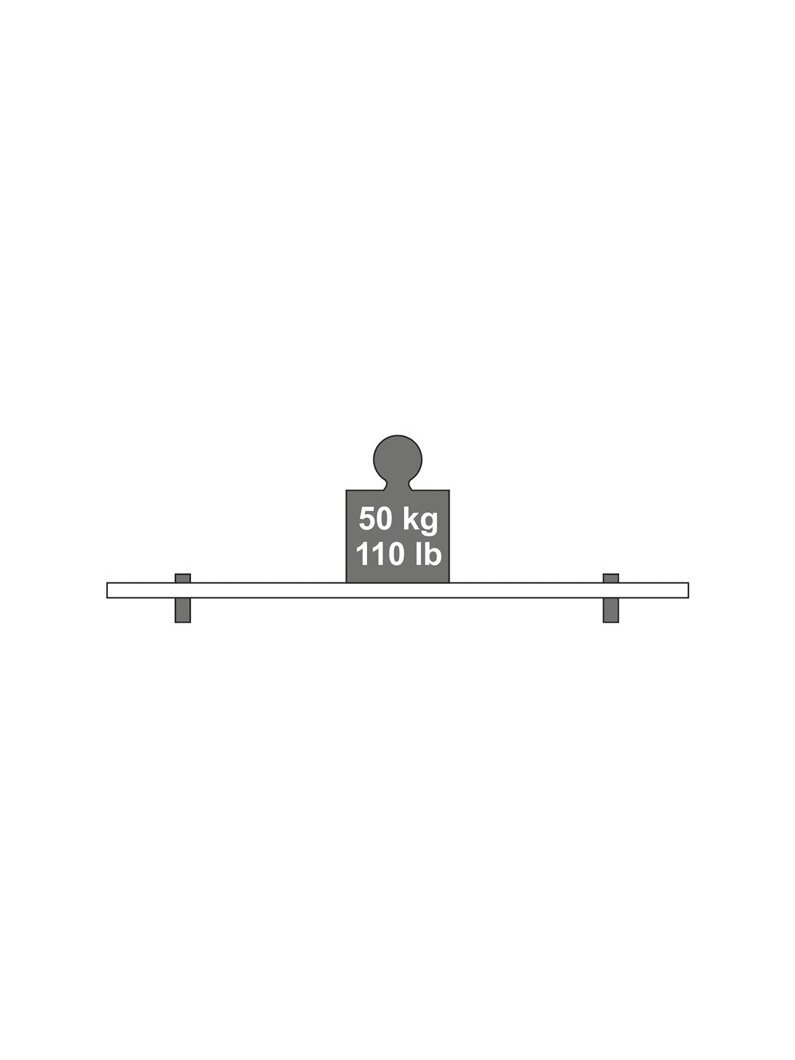 Lentynos laikiklis Scoop Maxi, 40x105 mm, balta, 2 vnt. 2 Lentynos laikiklis Scoop Maxi, 40x105 mm, balta, 2 vnt. 2