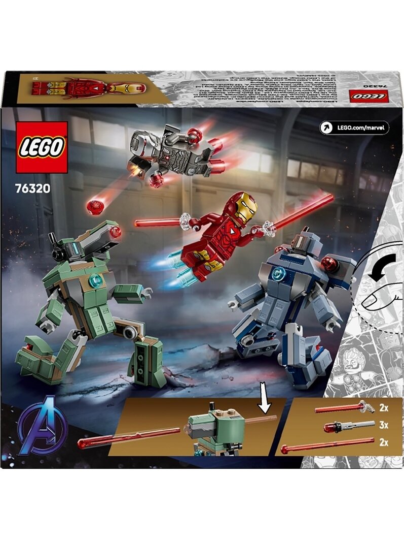 LEGO® Marvel Iron Man & War Machine vs. Hammer Drones 76320 1