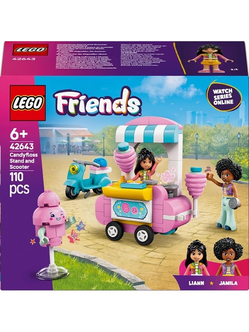 LEGO® Friends Candyfloss Stand and Scooter 42643, 110 vnt. LEGO® Friends Candyfloss Stand and Scooter 42643, 110 vnt.